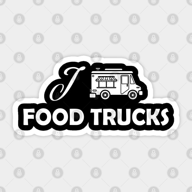 I love food truck Sticker by KC Happy Shop